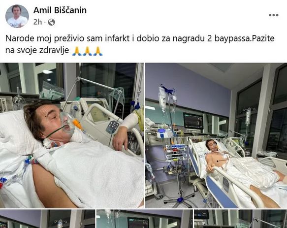Oglasio se pevač iz Nikad nije kasno nakon infarkta