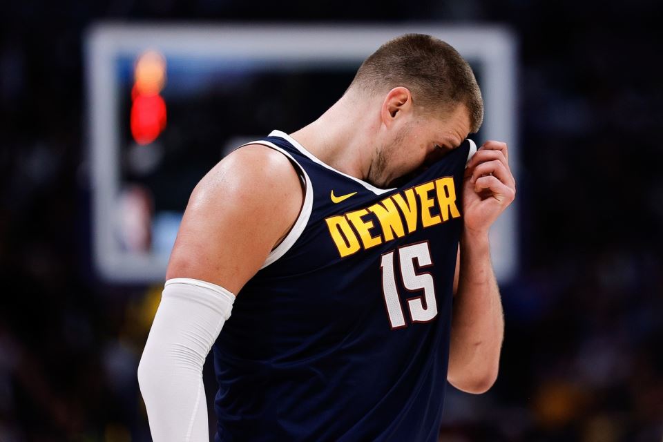Nikola Jokić u plej-of fazi NBA lige protiv Klipersa